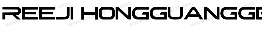 REEJI HongGuangGB Flash字体转换